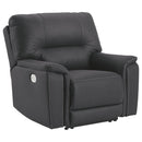 Henefer - Midnight - Pwr Recliner/adj Headrest-Washburn's Home Furnishings