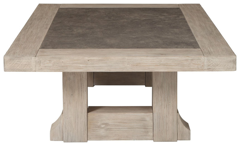 Hennington - Light Brown - Rectangular Cocktail Table-Washburn's Home Furnishings