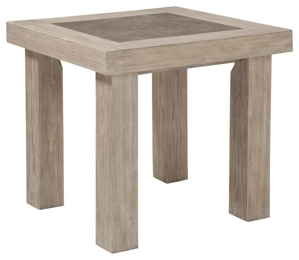 Hennington - Light Brown - Rectangular End Table-Washburn's Home Furnishings