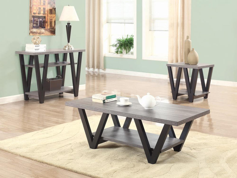 Higgins - Coffee Table - Black-Washburn's Home Furnishings