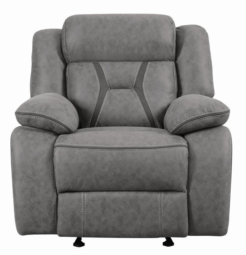 Higgins - Recliner - Gray-Washburn's Home Furnishings