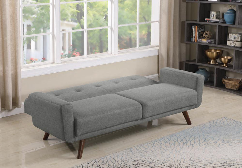 Hilda - Tufted Upholstered Sofa Bed - Gray-Washburn's Home Furnishings