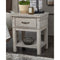 Hollentown - Whitewash - One Drawer Night Stand-Washburn's Home Furnishings