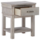 Hollentown - Whitewash - One Drawer Night Stand-Washburn's Home Furnishings