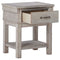 Hollentown - Whitewash - One Drawer Night Stand-Washburn's Home Furnishings