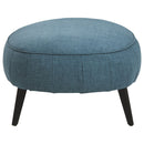 Hollyann - Blue - Oversized Accent Ottoman-Washburn's Home Furnishings