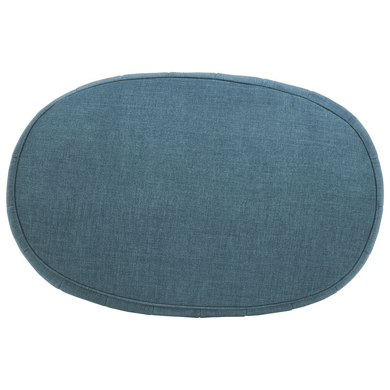 Hollyann - Blue - Oversized Accent Ottoman-Washburn's Home Furnishings