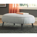 Hollyann - Gray - Oversized Accent Ottoman-Washburn's Home Furnishings