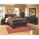 Huey - Black - Five Drawer Chest-Washburn's Home Furnishings