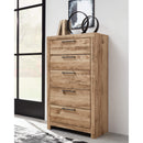 Hyanna - Tan - Five Drawer Chest-Washburn's Home Furnishings