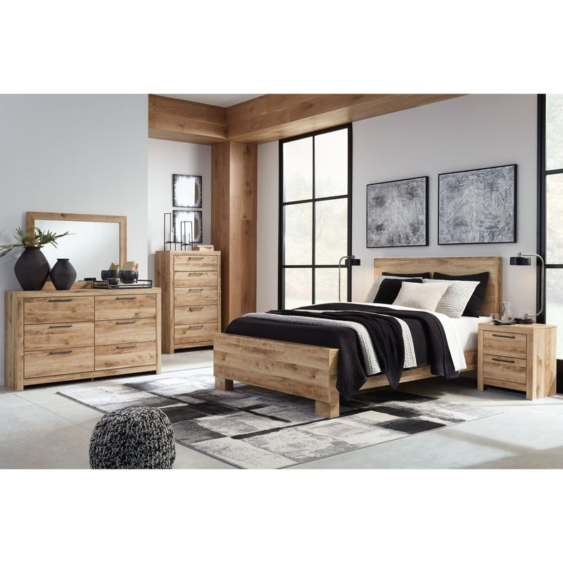 Hyanna - Tan - Queen Panel Bed-Washburn's Home Furnishings