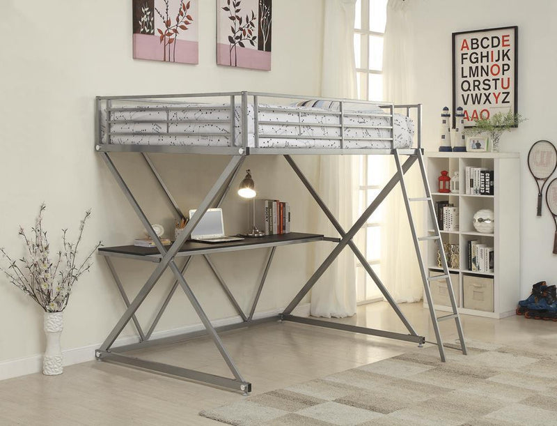 Hyde - Workstation Loft Bunk Bed - Full Workstation Loft Bed-Washburn's Home Furnishings