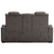 Hyllmont - Gray - Pwr Rec Loveseat/con/adj Hdrst-Washburn's Home Furnishings