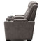 Hyllmont - Gray - Pwr Rec Loveseat/con/adj Hdrst-Washburn's Home Furnishings