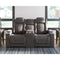 Hyllmont - Gray - Pwr Rec Loveseat/con/adj Hdrst-Washburn's Home Furnishings