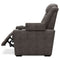 Hyllmont - Gray - Pwr Recliner/adj Headrest-Washburn's Home Furnishings