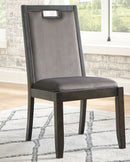 Hyndell - Gray/dark Brown - Dining Chair (set Of 2)-Washburn's Home Furnishings