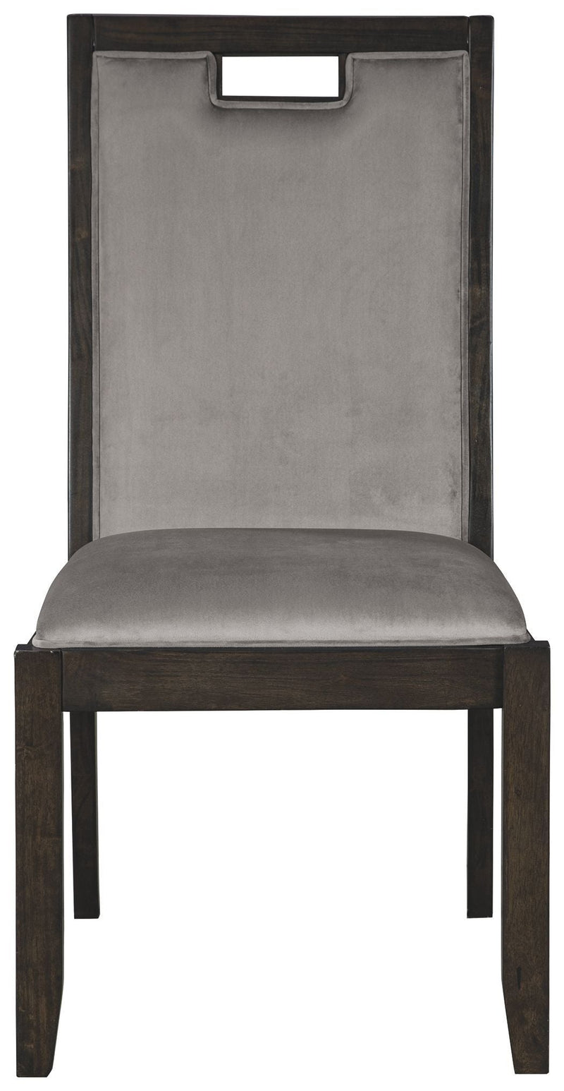 Hyndell - Gray/dark Brown - Dining Chair (set Of 2)-Washburn's Home Furnishings