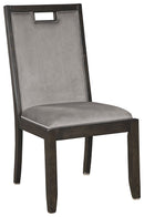 Hyndell - Gray/dark Brown - Dining Chair (set Of 2)-Washburn's Home Furnishings