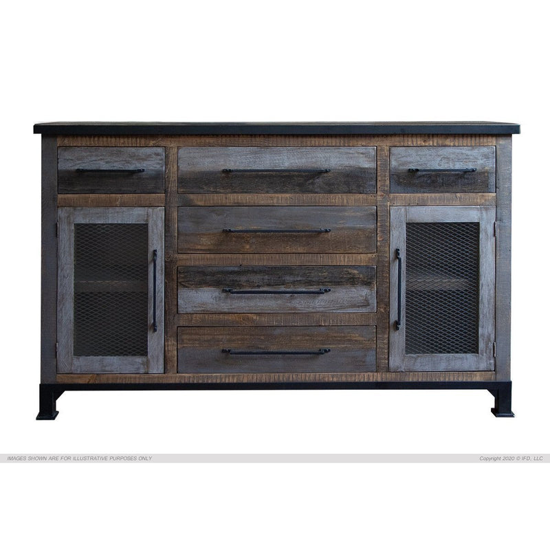 Antique Gray Buffet-Washburn's Home Furnishings