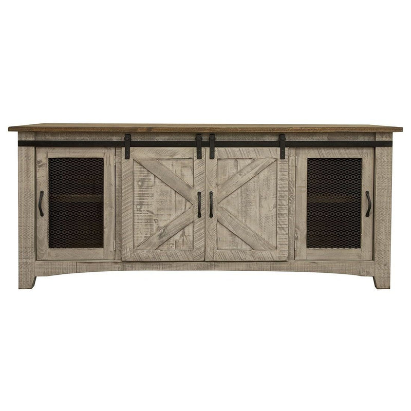 Pueblo Gray TV Stand-Washburn's Home Furnishings