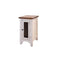 Pueblo White Chairside table-Washburn's Home Furnishings