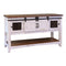 Pueblo White Sofa table-Washburn's Home Furnishings