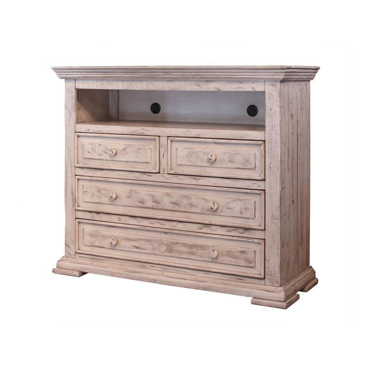 Terra White 4 Drawer Media Chest-Washburn's Home Furnishings