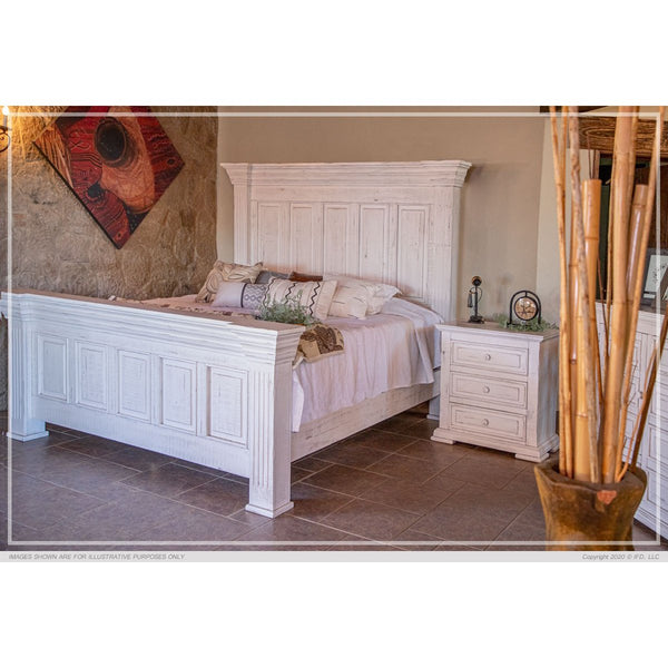 IFD Terra White King Bedframe-Washburn's Home Furnishings