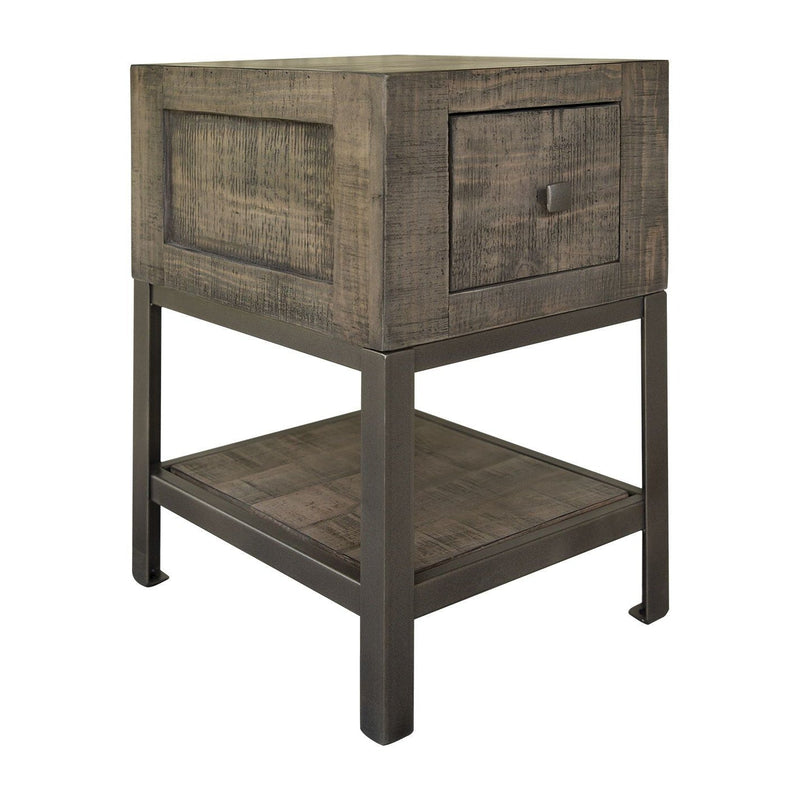 Urban Gray Chairside Table-Washburn's Home Furnishings