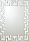 Interlocking Greeastern King Frameless Wall Mirror - Pearl Silver-Washburn's Home Furnishings