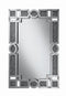 Interlocking Wall Mirror With Iridescent Panels And Beads - Pearl Silver-Washburn's Home Furnishings