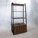 Jacksonville - Bookcase With 2-door Cabinet - Brown-Washburn's Home Furnishings