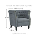 Jacquelyne - Slate Blue - Accent Chair-Washburn's Home Furnishings