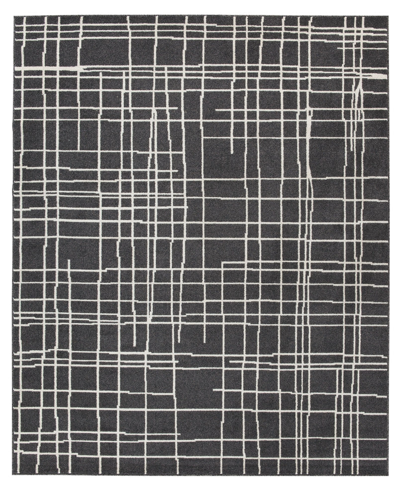 Jai - Black/cream/gray - Large Rug-Washburn's Home Furnishings