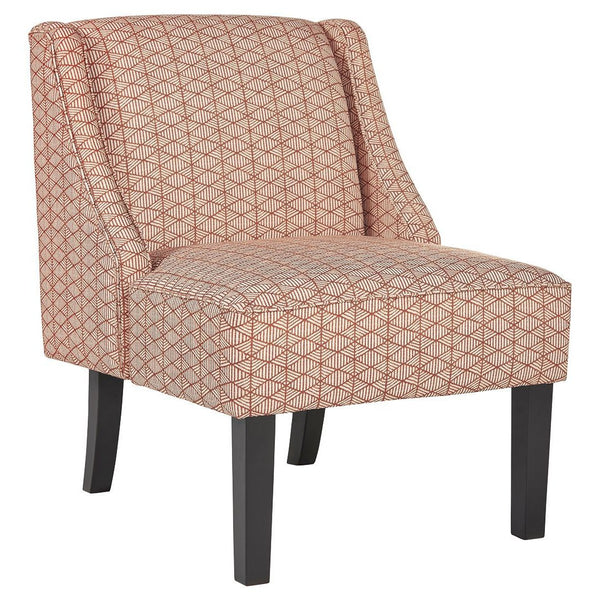 Janesley - Orange/cream - Accent Chair-Washburn's Home Furnishings