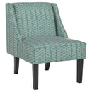 Janesley - Teal/cream - Accent Chair-Washburn's Home Furnishings