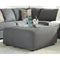 Jayceon - Steel - Oversized Accent Ottoman-Washburn's Home Furnishings