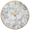 Jazmin - Gray/gold Finish - Wall Clock-Washburn's Home Furnishings