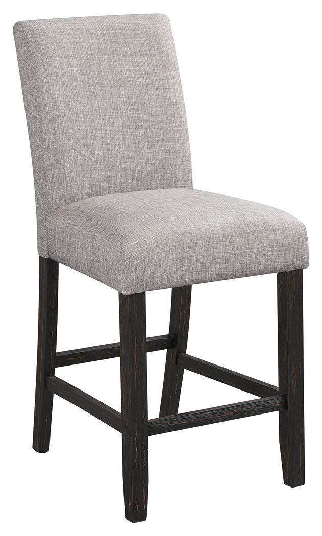 Jeanette - Gray/dark Brown - Counter Height Bar Stool (set Of 2)-Washburn's Home Furnishings