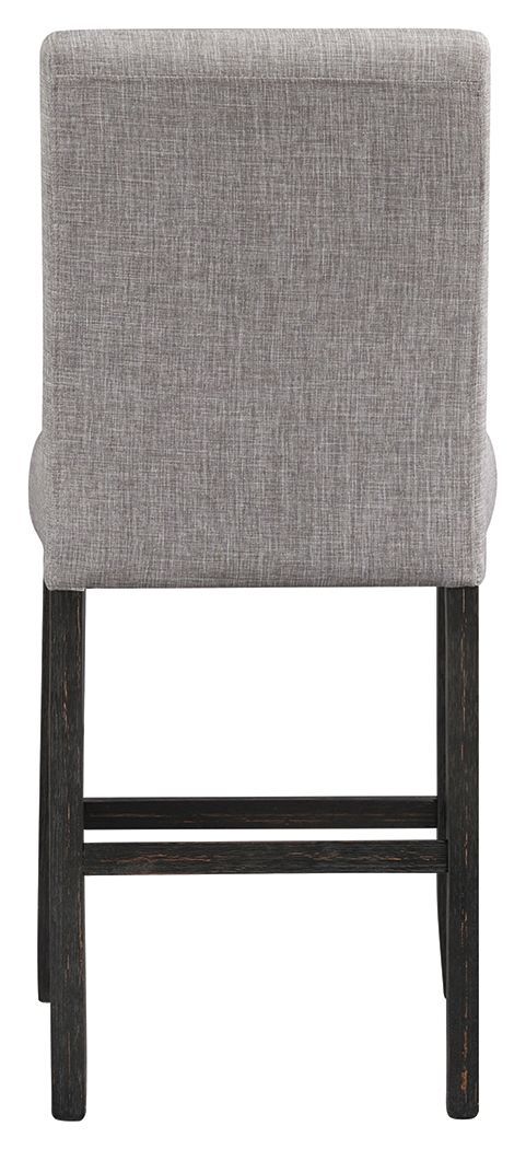 Jeanette - Gray/dark Brown - Counter Height Bar Stool (set Of 2)-Washburn's Home Furnishings