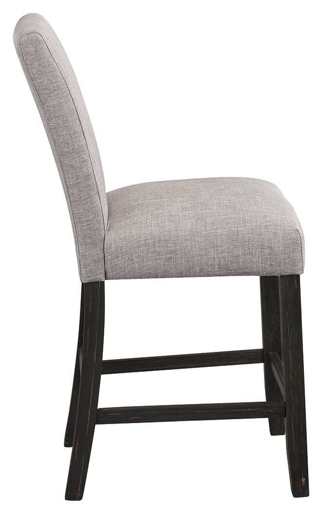 Jeanette - Gray/dark Brown - Counter Height Bar Stool (set Of 2)-Washburn's Home Furnishings