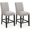 Jeanette - Gray/dark Brown - Counter Height Bar Stool (set Of 2)-Washburn's Home Furnishings