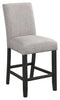 Jeanette - Gray/dark Brown - Upholstered Barstool (2/cn)-Washburn's Home Furnishings