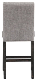 Jeanette - Gray/dark Brown - Upholstered Barstool (2/cn)-Washburn's Home Furnishings