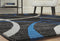 Jenue - Black/gray/blue - Medium Rug-Washburn's Home Furnishings