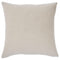 Jermaine - Cream/taupe - Pillow (4/cs)-Washburn's Home Furnishings