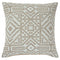 Jermaine - Cream/taupe - Pillow (4/cs)-Washburn's Home Furnishings