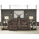 Jesolo - Coffee - Dbl Rec Loveseat W/console-Washburn's Home Furnishings