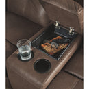 Jesolo - Coffee - Dbl Rec Loveseat W/console-Washburn's Home Furnishings